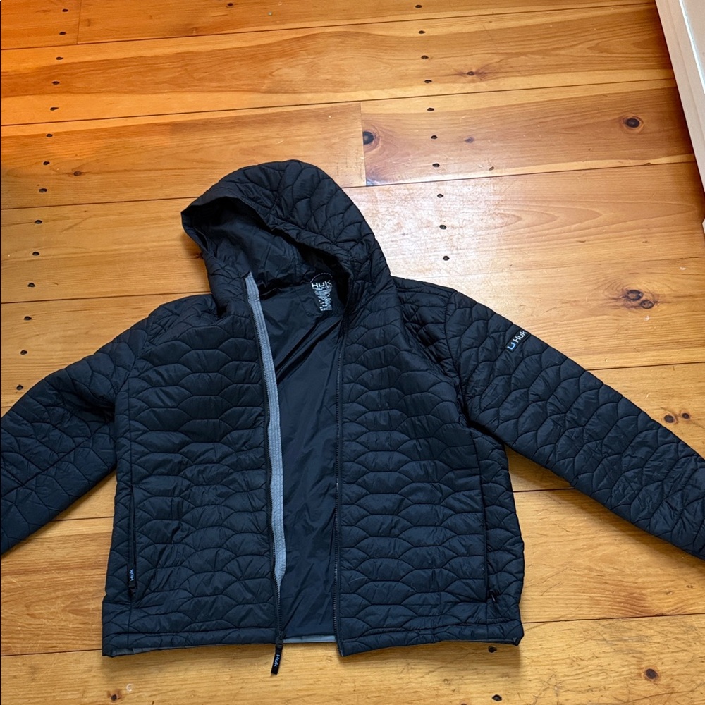 Huk Black Quilted Jacket